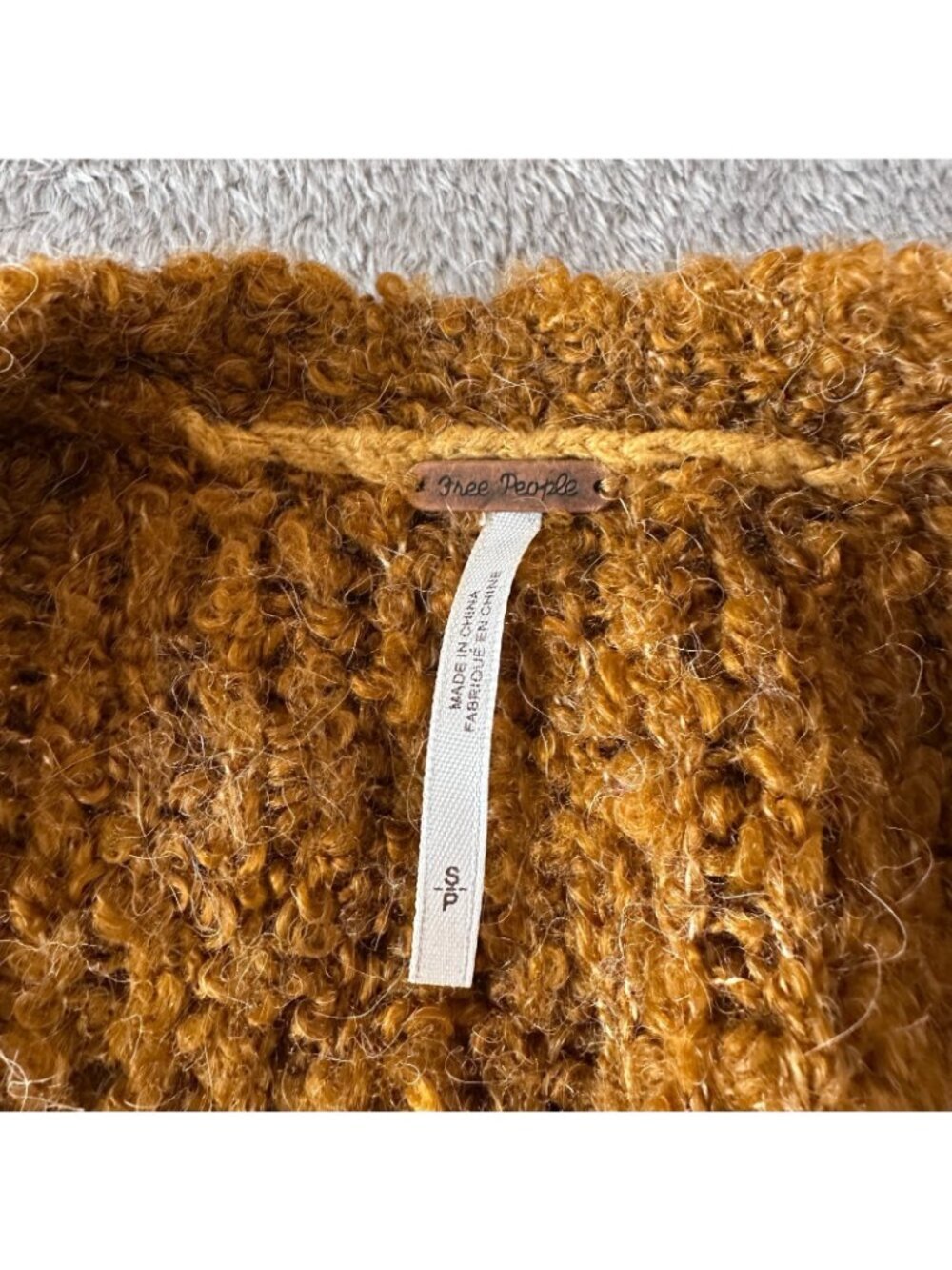 Free People Oversized Luxury Alpaca Blend Cardigan Sweater SMALL - Picture 3 of 8